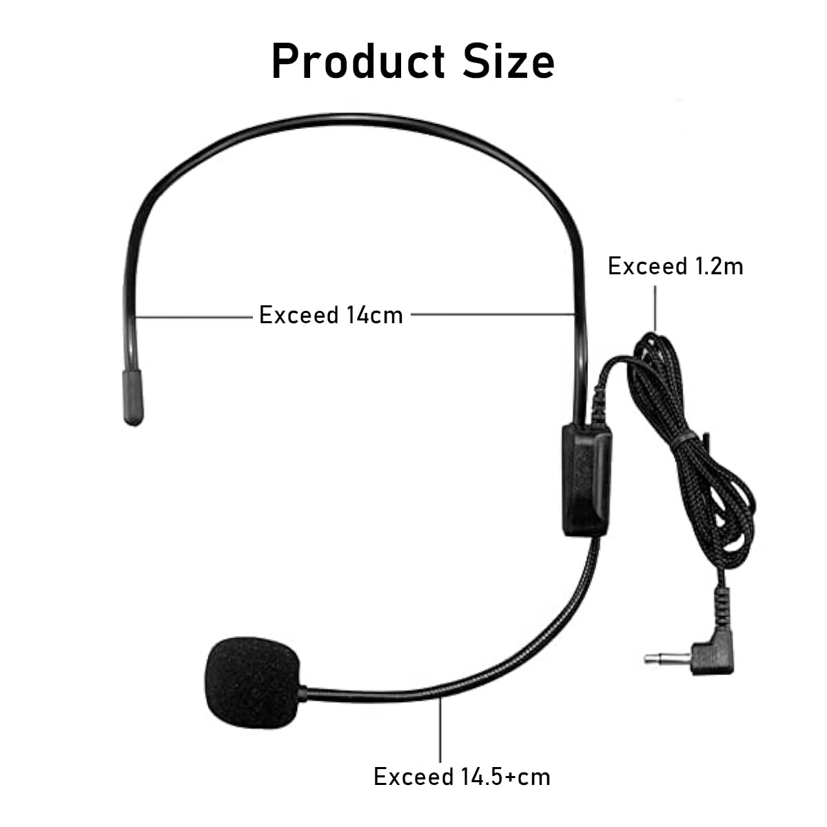 ZORBES Headset Microphone for Voice Amplifier Flexible Gooseneck Boom Microphone for Voice Amplifier Nylon Woven Cable Design Plug and Go Universal 3.5mm Headset Microphone ZORBES Headset Microphone for Voice Amplifier Flexible Gooseneck Boom Microphone for Voice Amplifier Nylon Woven Cable Design Plug and Go Universal 3.5mm Headset Microphone